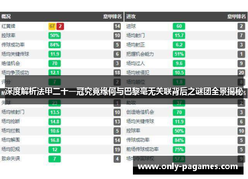 深度解析法甲二十一冠究竟缘何与巴黎毫无关联背后之谜团全景揭秘